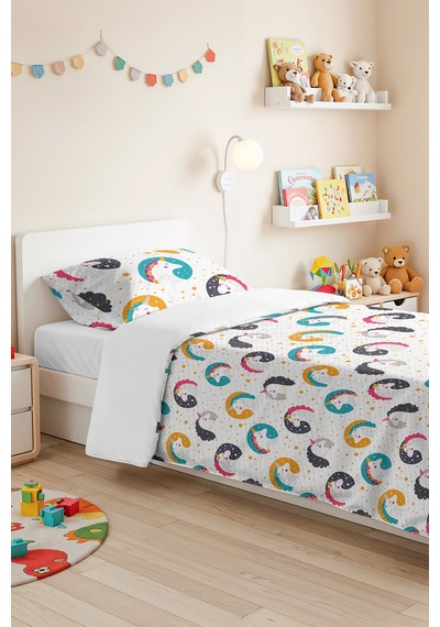 Evimde Bambaşka Unicorn Pastel Kız Çocuk Pike Takımı-yıldızlı Turkuaz Antrasit Bebek Odası Yatak Örtüsü-160x220 CM Evimde Bambaşka Unicorn Pastel Kız Çocuk Pike Takımı-yıldızlı Turkuaz Antrasit Bebek Odası Yatak Örtüsü-160x220 CM