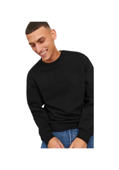 Jack & Jones Jack&Jones 12249341 - Bisiklet Yaka Erkek Sweatshirt Siyah