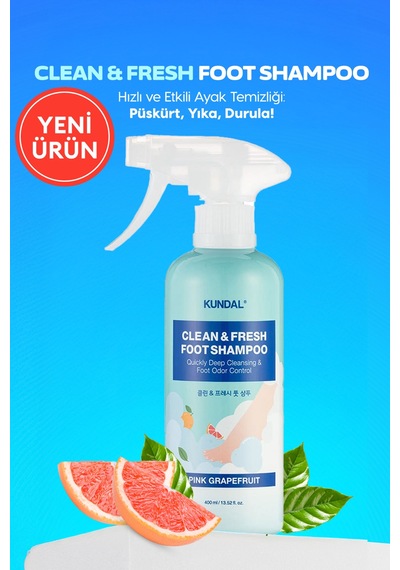Kundal Clean & Fresh  Pink Grapefruit Foot Shampoo 400 ML