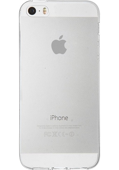 Apple Uyumlu iPhone 5S Kılıf 1mm Şeffaf Silikon Kılıf