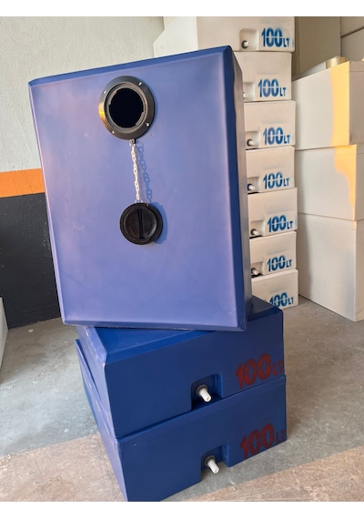 100 Lt Mavi Su Deposu