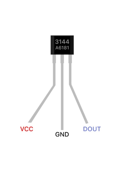 3144 Dijital Manyetik Alan Algılama Sensörü Mıknatıs Açı Motor Kontrol A3144 A3144e Oh3144 Y3144