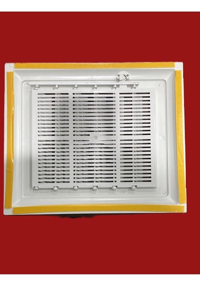 Menfez Plastik Banyo Wc Havalandırma Menfezi Yüzeysel Hareketli Panjur 35x35 Cm Ayarlı Plastik