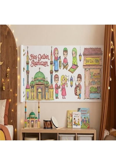 Rulo Boyama Kağıdı Dev Boy Ramazan Şenliği 4 Metre 45cm Genişlik