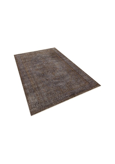 Romantik Vintage Gül Desenli Eskitme Yün Halı - 159x249 Cm 9931
