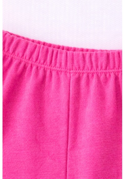 For My Baby Fitilli Kumaş 2 Li Kız Bebek Takım Şortlu Yazlık Pembe1