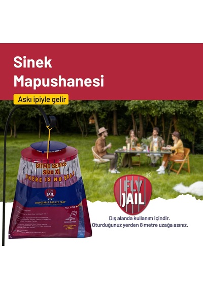 6 Adet Fly Jaıl Xl Poşet Karasinek Tuzağı