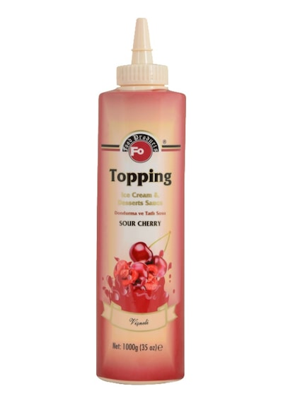 Fo Topping Vişneli Dondurma ve Tatlı Sosu 1 KG