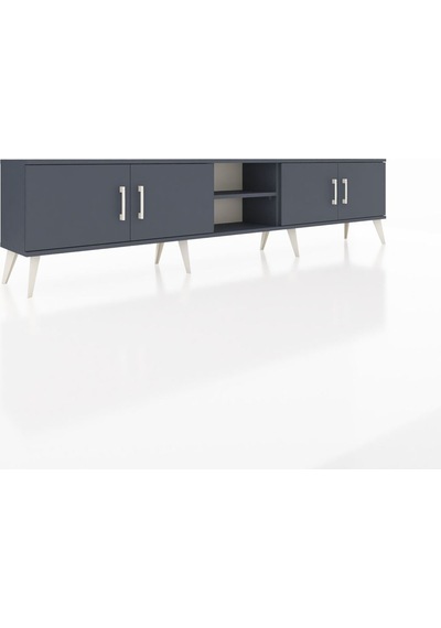 Arges Tv Ünitesi 3 Raflı 4 Kapaklı 220x30x51 Antrasit-antrasit Antrasıt/antrasıt - Antrasıt Arges Tv Ünitesi 3 Raflı 4 Kapaklı 220x30x51 Antrasit-antrasit Antrasıt/antrasıt - Antrasıt