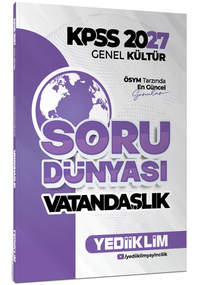 Yediiklim Yayınları 2027 Kpss Genel Kültür Vatandaşlık Soru Dünyası