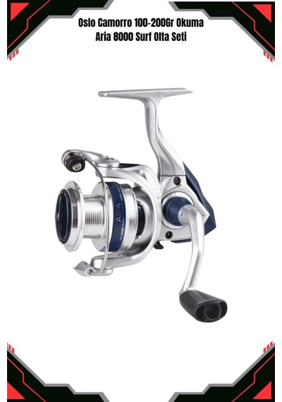 Oslo Camarro 420cm 100-200gr Okuma Aria 8000 Surf Casting Olta Seti