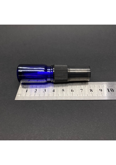 5 Ml Mavi Cam Şişe Siyah Spreyli , 5cc Mavispreyli Boş Şişe X 6 Adet