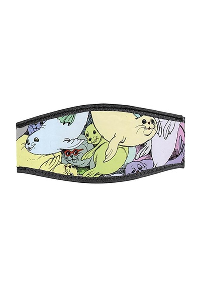 BestDivers Maske Arkalığı SeaL Neopren Velkrolu Siyah