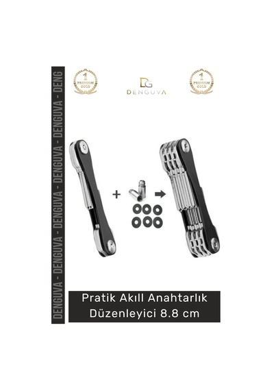 Anahtarlıkdüzenleyici Dayanıklı Alüminyum Gövde Paslanmaz Çelik Pratik Kompakt Akıllı Anahtarlık Dü