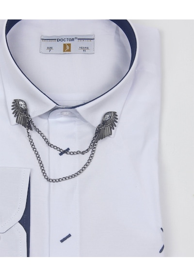 Doctor Junior Erkek Çocuk Zincir Yakalı Gömlek