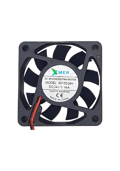 Xmer 60X60X15Mm 24V 0.14A 3 Kablolu Fan