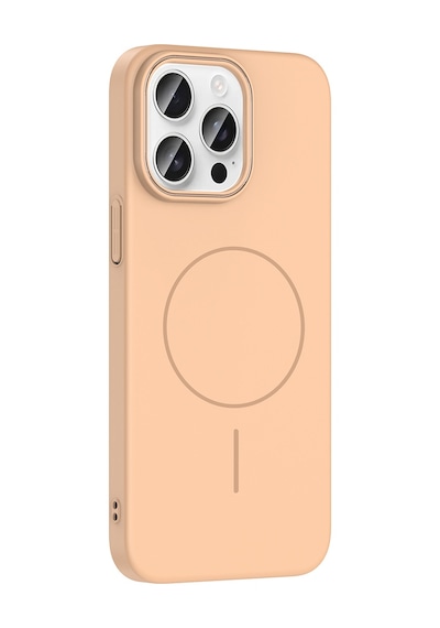 Apple Uyumlu iPhone 14 Pro Max Uyumlu Kılıf Magsafe Şarj Özellikli Zore Ruby Silikon Kapak - Lacivert Lacivert -