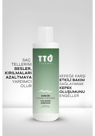 Tto Thermal Kenevir Bitkisi Tohumu Yağı Şampuanı 250ml