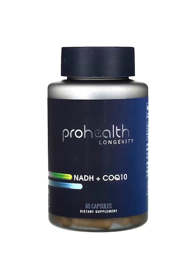 Prohealth Longevity Nadh + Coq10 Coenzyme Q10 Ubiquinone Atp Focus And Memory 60 Capsules Aromasız