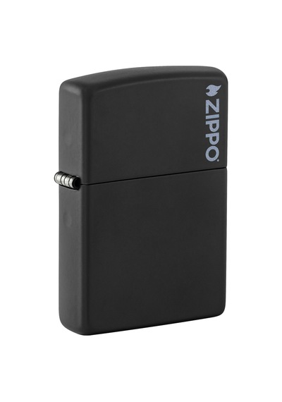Zippo Çakmak Mat Siyah Hediyelik Kutu Benzin Taş Set du10sy