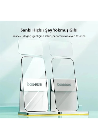 Baseus Crystal Apple iPhone Uyumlu 15 Plus Full Koruma Eye-protection Tempered Cam Ekran Koruyucu- 5775