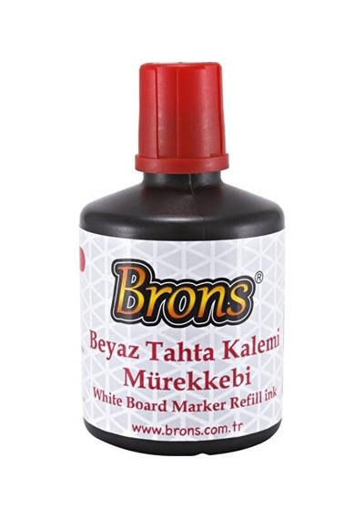 Brons Kırmızı Tahta Kalemi Mürekkebi 100 Cc. Br-355 Karışık