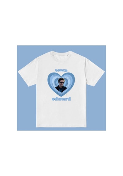 Tarzsokak Twilight Team Edward Cullen Tshirt Beyaz