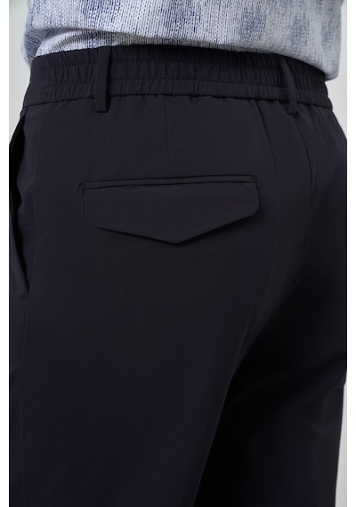 Morven Erkek Lacivert Trend Slim Fit Tam Lastik Pantolon 25ms003038200 Lacivert