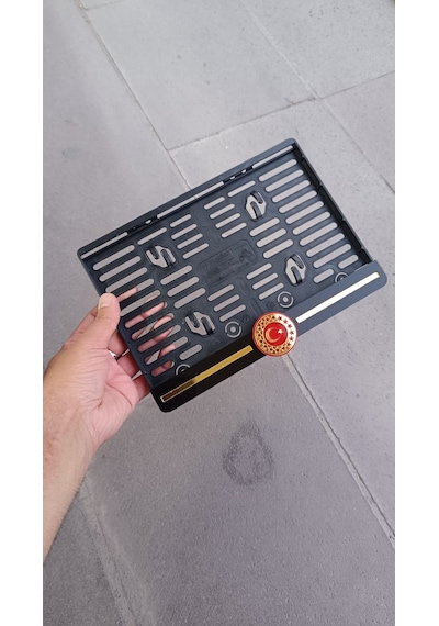 Motor Plakalık - Fors Türk Bayrağı - Cb Forsu Bayraklı Motorsiklet Plakalık Başkanlık Bayrak Fors Plakalık