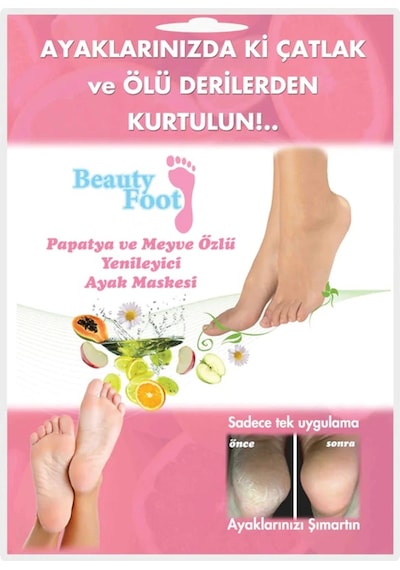 Beauty Foot Papatya ve Meyve Özlü Yenileyici Ayak Maskesi
