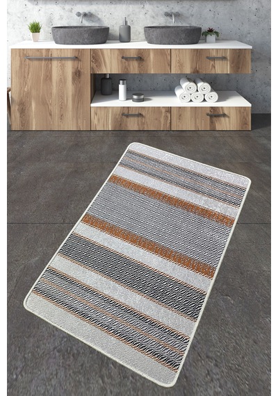 Benver Banyo Halısı Djt 70x120 cm Banyo Halısı Paspas Yıkanabilir Kaymaz