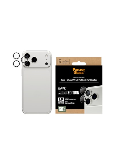 Panzerglass Hoops Apple Uyumlu iPhone 17 Pro Max 16 Transparent Kamera Lens Koruyucu