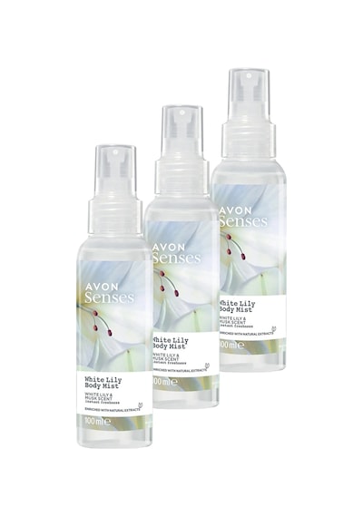 Avon Senses Beyaz Zambak Vücut Spreyi 3 x 100 ML