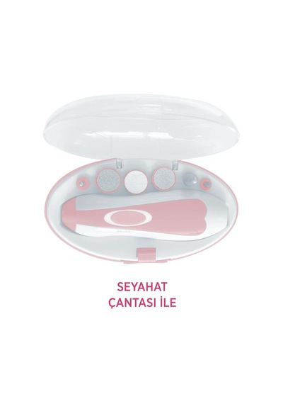 Pbs801 Işıklı 6 Başlıklı Manikür Pedikür Seti Pembe