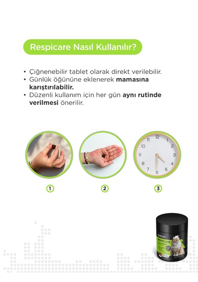Cutepet Respicare Köpek Solunum Destek Tableti 60 Adet Alerji, Bağışıklık Ve Nefes Desteği