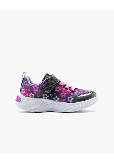 Skechers Kız Çocuk Siyah Işıklı Spor Ayakkabı Siyah