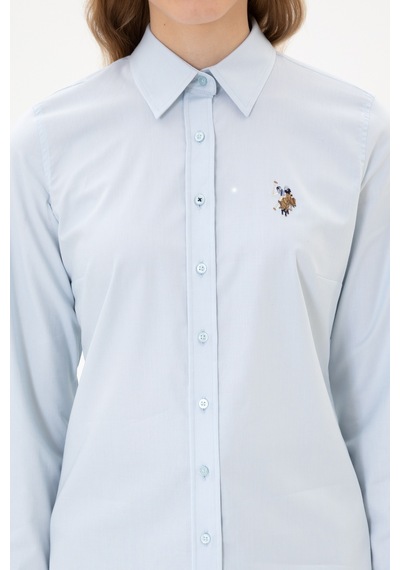 U.s. Polo Assn. Kadın Açık Mavi Gömlek Basic 50308038-vr003 Acık Mavı