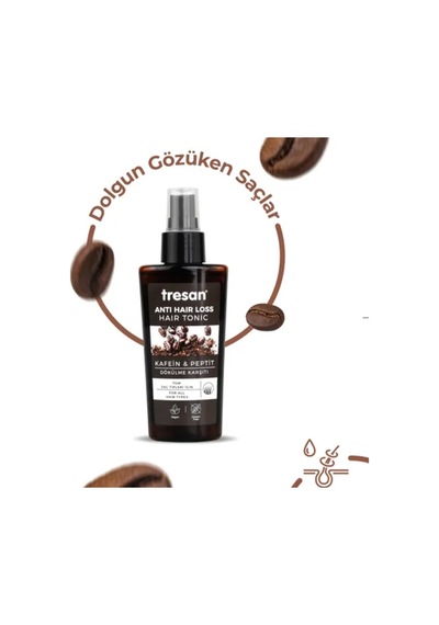 Tresan Kafein & Peptit Dökülme Karşıtı Vegan Saç Toniği 125 Ml