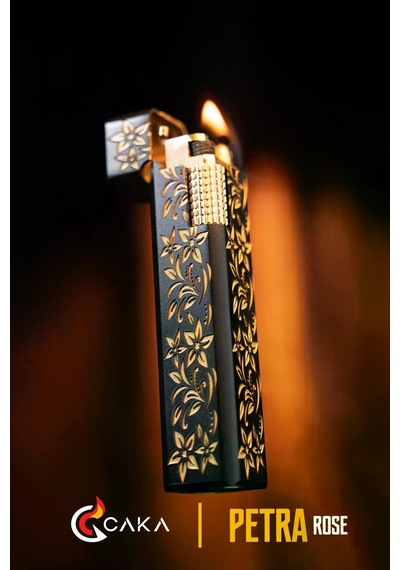 Caka Lighter Petra Rose Benzinli Çakmak - Ckl-058