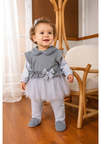 Babyhola Özel Tasarım Kız Bebek Etekli Tulum Quenn Collection Yenidoğan Bebek Hediyesi 14030 Gri Babyhola Özel Tasarım Kız Bebek Etekli Tulum Quenn Collection Yenidoğan Bebek Hediyesi 14030 Gri