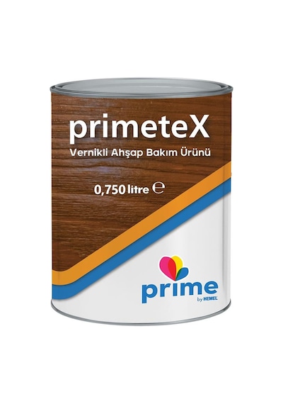 Primetex Solvent Bazlı Yarı Şeffaf Vernikli Ahşap Koruyucu 0,750 Lt