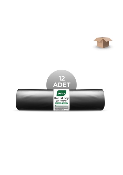 Astra Toptan Edt Hantal Siyah Çöp Torbası 100x150cm 10'lu - Koli İçi 12'li
