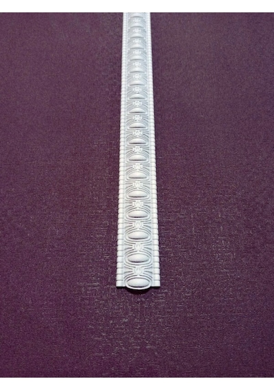 Poliüretan Dekoratif Duvar&tavan Çıta Bordürü -beyaz Renk En:4 Cm-boy:100 Cm -duvar Süsü