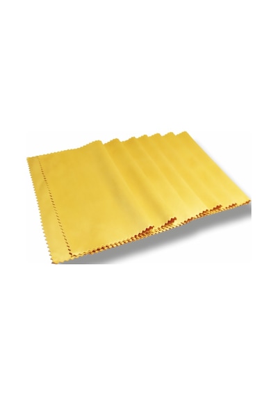 Sarı Renk 100 Adet Mikrofiber Gözlük Temizleme Bezi
