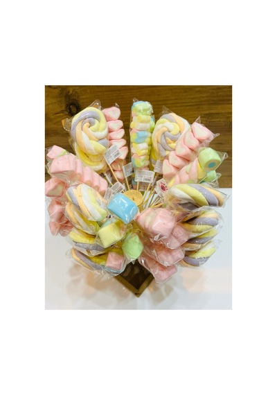 10 Lu Marshmallow Lolipop Şeker Renkli Çocuk Şeker Paketi Parti & Doğum Günü 37067448