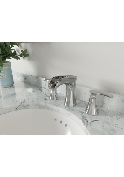Tr Jaida Banyo Lavabo Bataryası, 8 İnç Yaygın, 2 Kulplu, 3 Delikli, Parlak Krom Kaplama, Lf049jdcc Genel