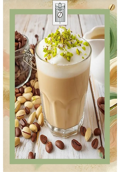 Pistachio Bean Coffee 200g, Antep Fıstığı Aromalı Çekirdek Kahve Çekirdek Kahve