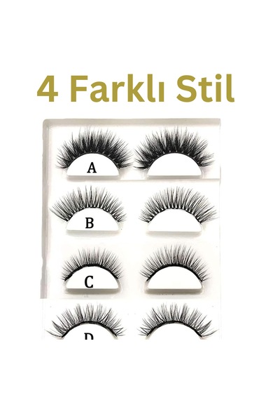 Reazeal Manyetik Kirpikler Ve Manyetik Eyeliner Seti, Doğal Takma