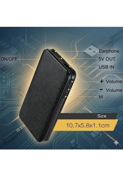 Profesyonel Ses Sensörlü Powerbank Ses Kayıt Cihazı
