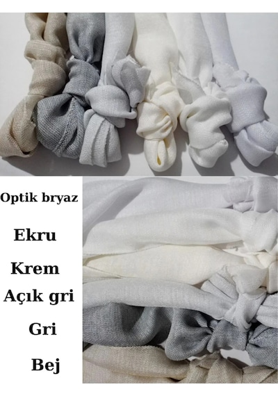 Keten Tül Çuval Desen Görünümlü 1/3 Sık Boru Pileli Bej
